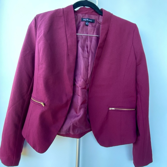 Burgundy Suit Jacket - Picture 2 of 7